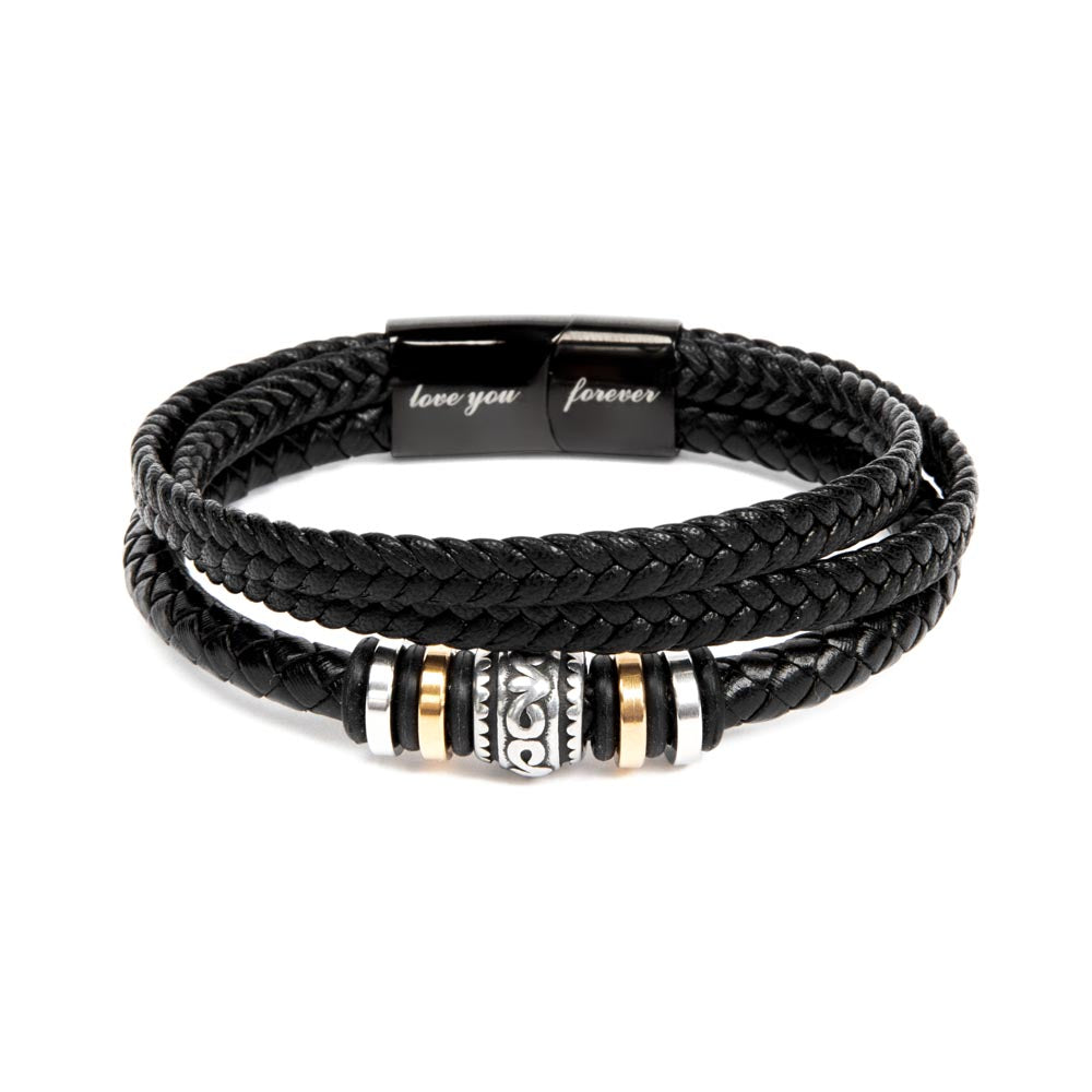 Black Bracelet with Custom Note and Your Photo, stylish and sentimental. The perfect blend of modern design and heartfelt meaning.