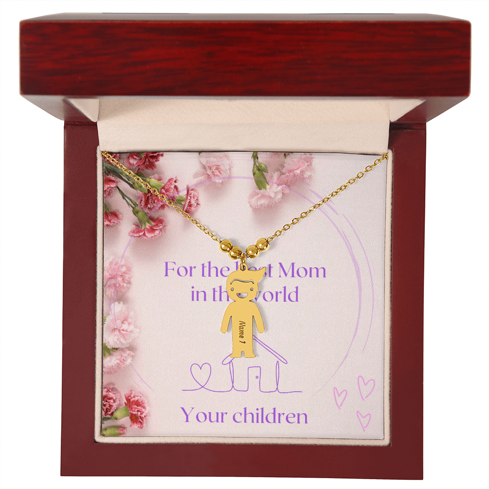 personalized engraved child's name necklace
