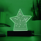 Printed Acrylic LED Star Plaque (Personalized)