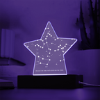 Printed Acrylic LED Star Plaque (Personalized)