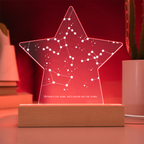 Acrylic LED Plaque with stars