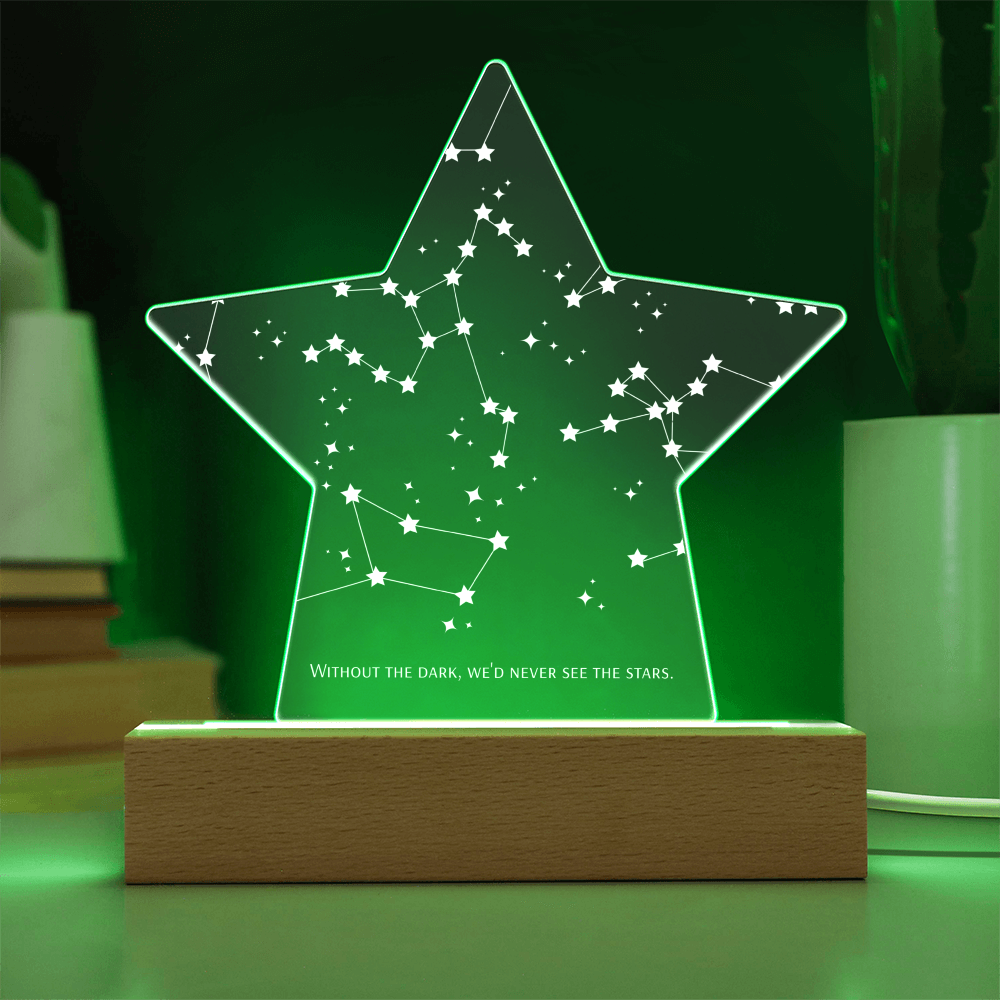 Printed Acrylic LED Star Plaque (Personalized)