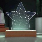 Acrylic LED Plaque with stars