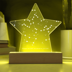 Printed Acrylic LED Star Plaque (Personalized)