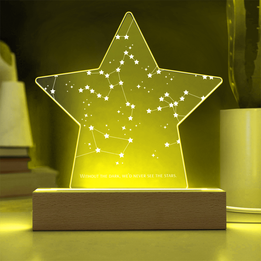 Printed Acrylic LED Star Plaque (Personalized)