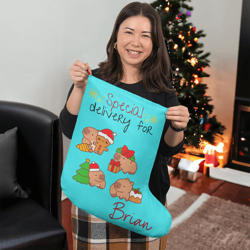 Capybara Giant Personalized Stocking