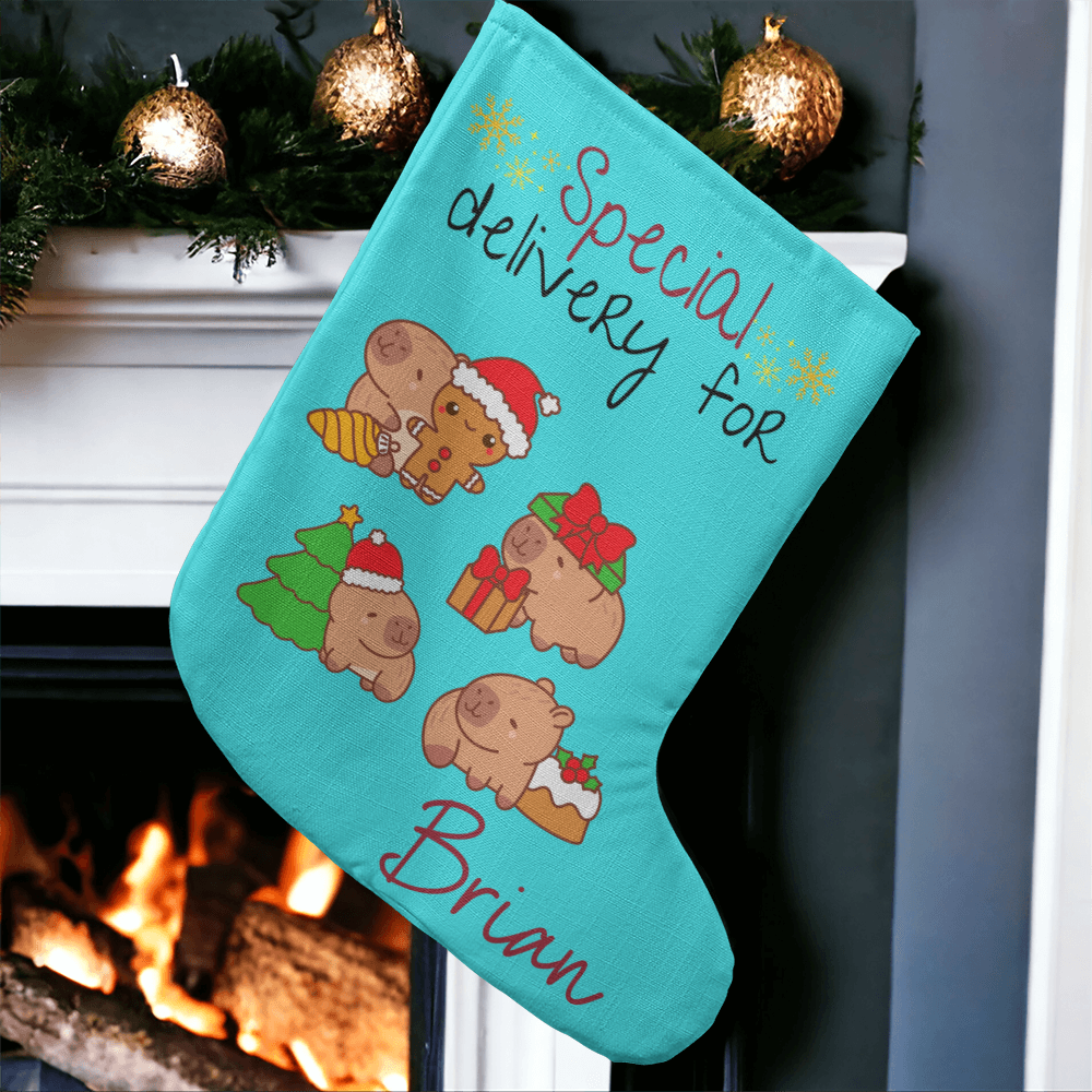 Capybara Giant Personalized Stocking