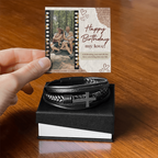 personalized bracelet for him christian gift