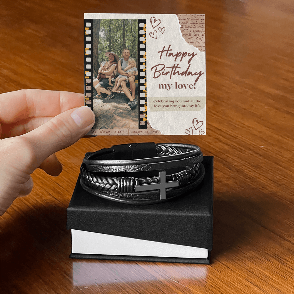 personalized bracelet for him christian gift