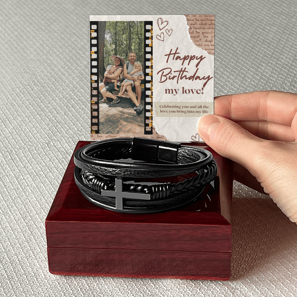 christian bracelet for him personalized