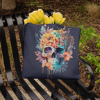 Dia de los muertos black tote bag