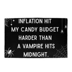funny halloween inflation door mat