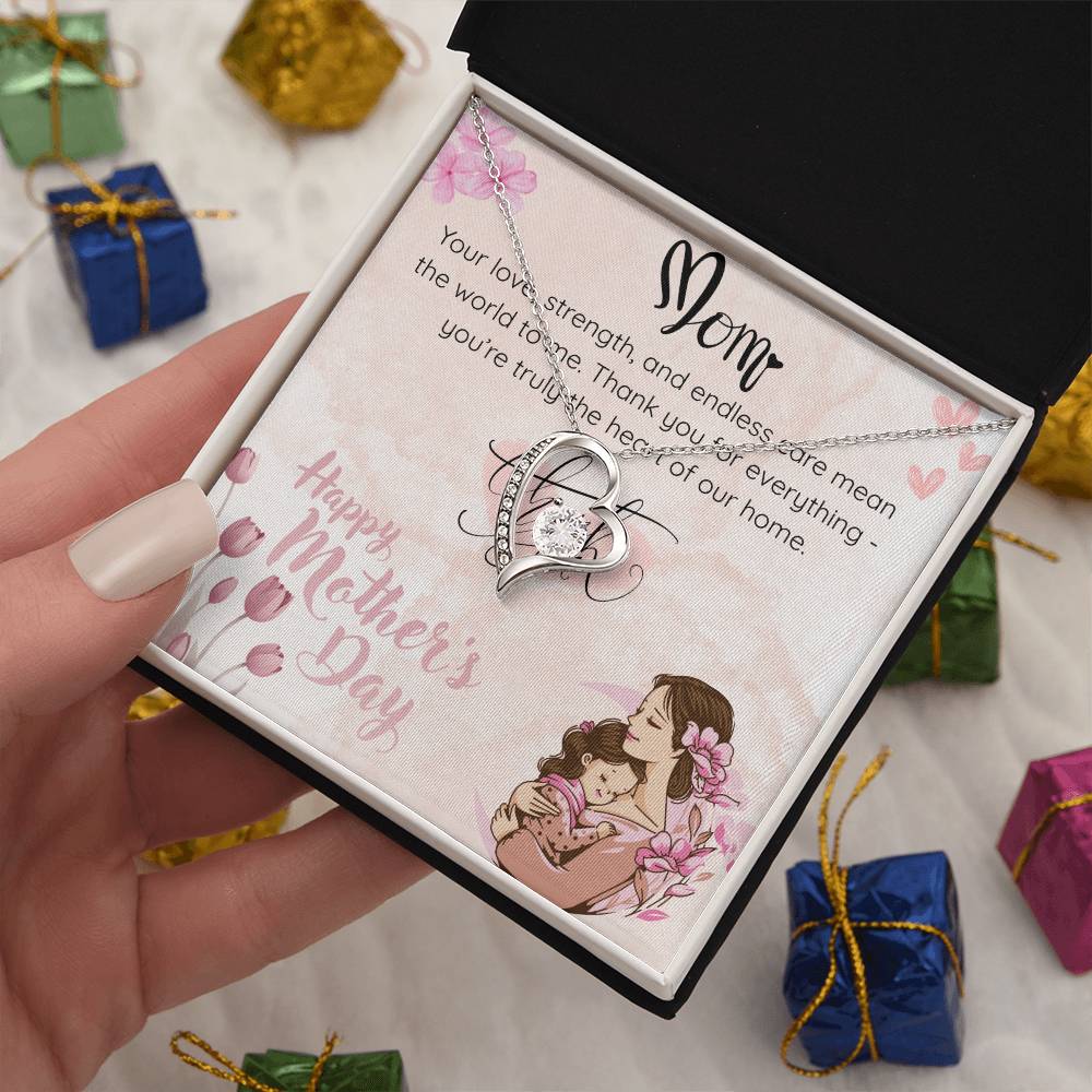 Heart of Our Home Necklace for Mom