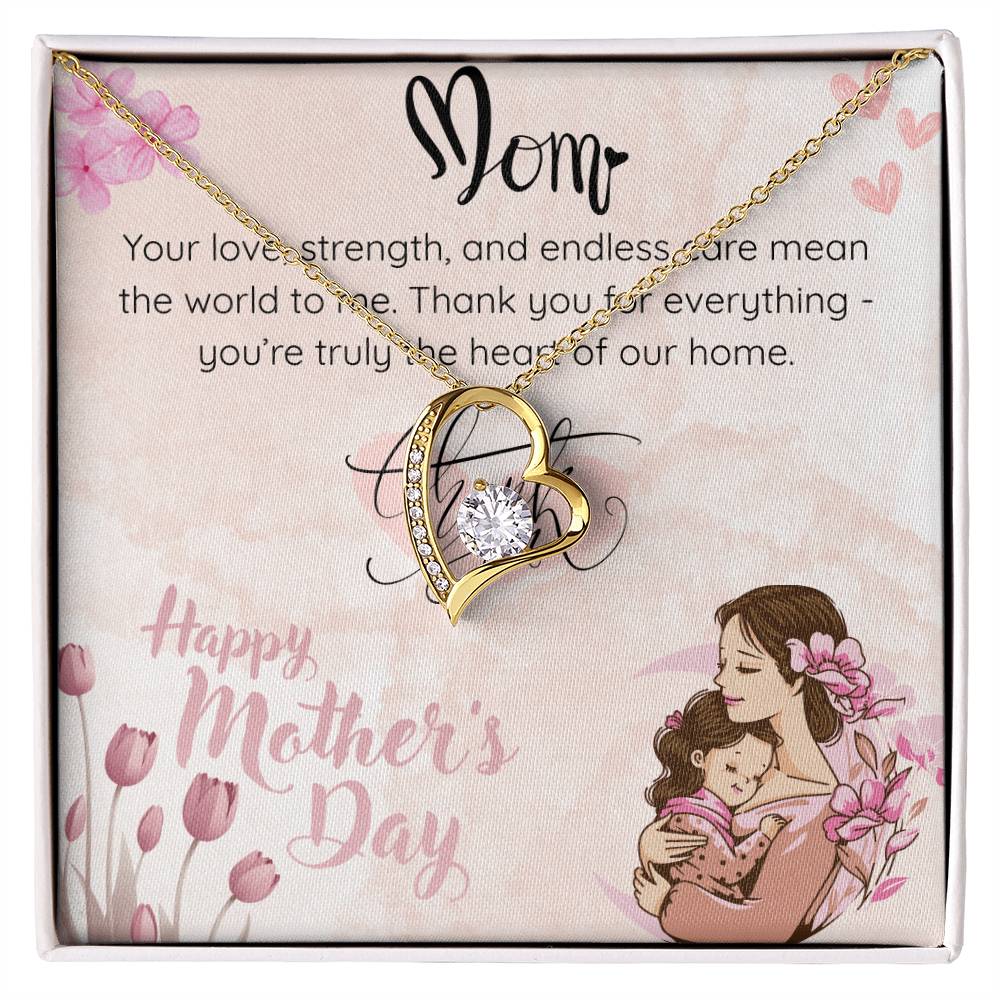 Heart of Our Home Necklace for Mom