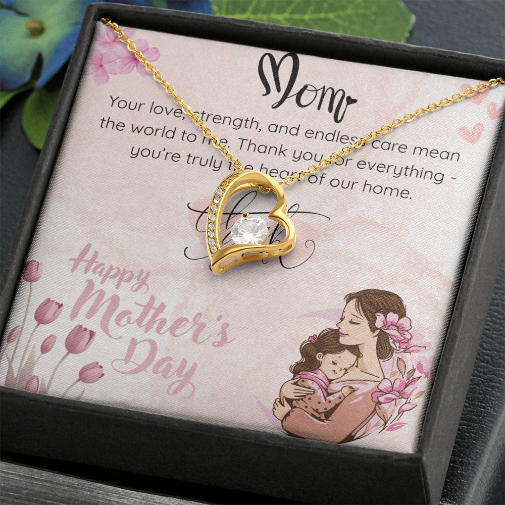 Heart of Our Home Necklace for Mom