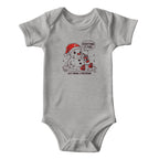 baby onesie - just a meltdown - gray color