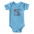 baby onesie - just a meltdown - blue color