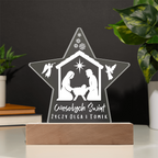 Star LED Christmas gift, personalized