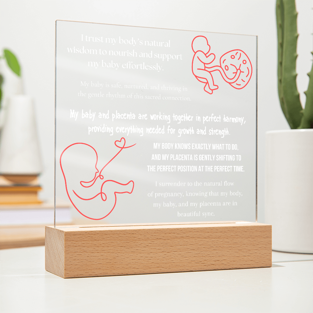 pregnancy affirmations LED lights