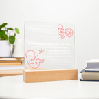 pregnancy affirmations LED lights