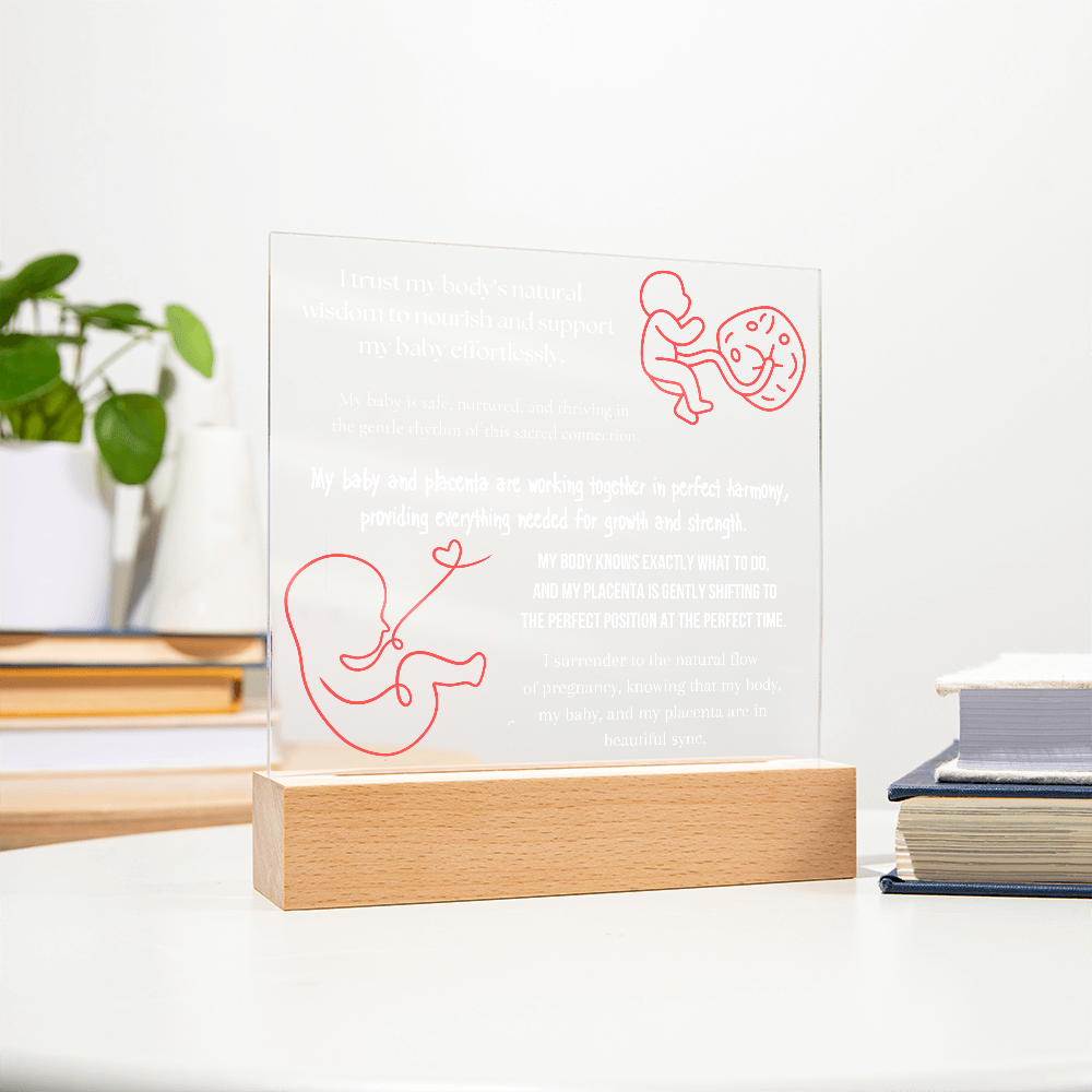 pregnancy affirmations LED lights