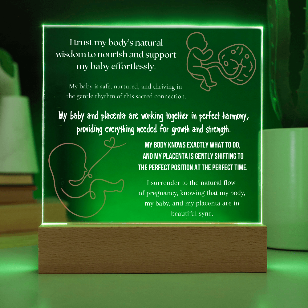 pregnancy affirmations LED lights