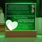 afirmacje porodowe LED światełka