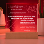 pregnancy affirmations LED lights