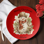 personalized christmas plate for a child