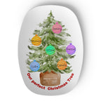 personalized platter with a christmas tree