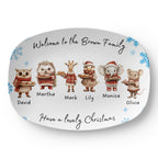 personalized Christmas family platter