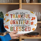 family dinner platter for thanksgiving