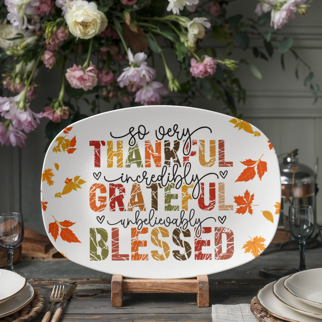 family dinner platter for thanksgiving