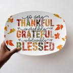 family dinner platter for thanksgiving