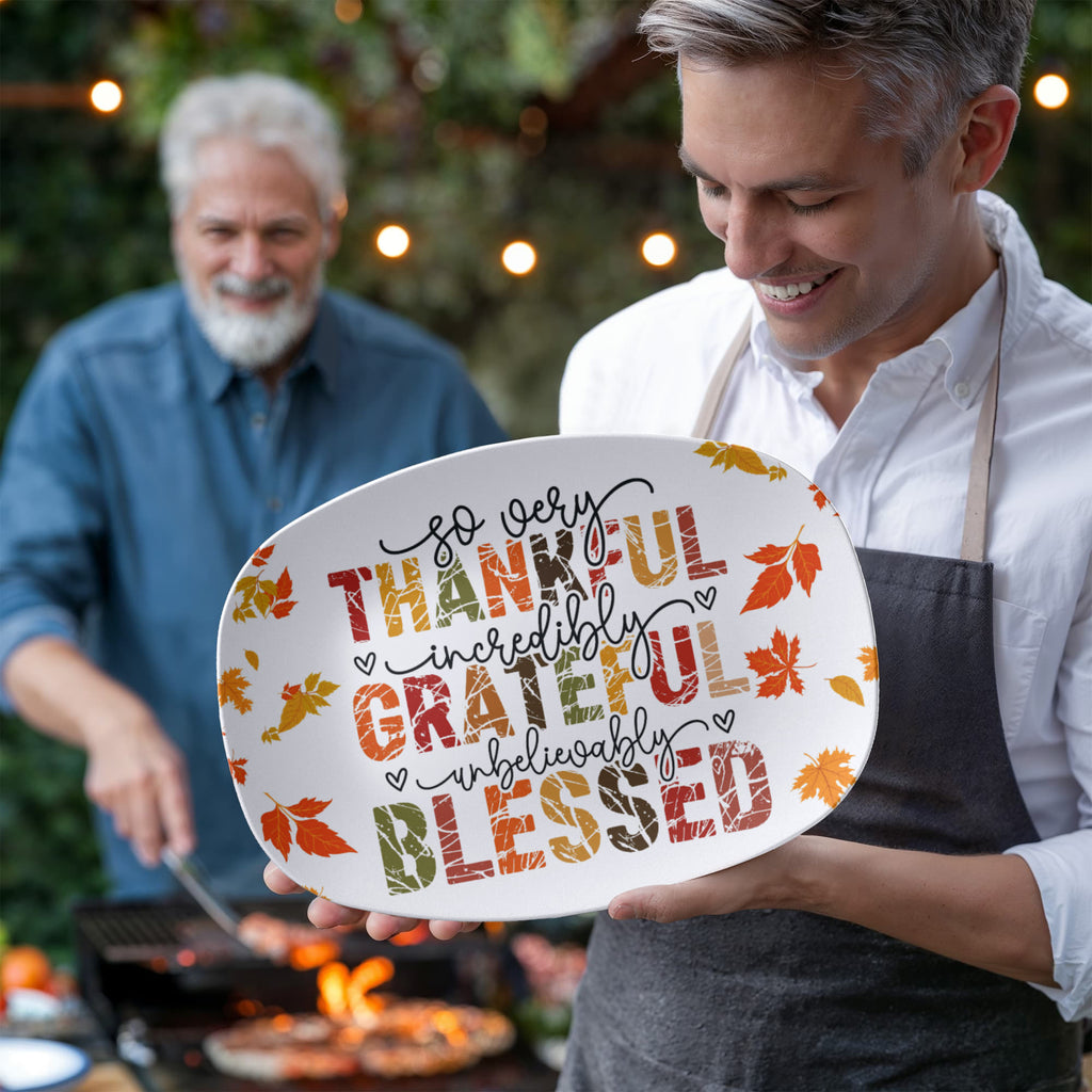 family dinner platter for thanksgiving