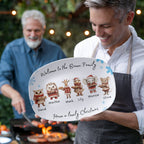 personalized Christmas family platter