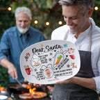 Personalized platter for Santa