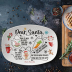 Personalized platter for Santa