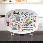 Personalized platter for Santa