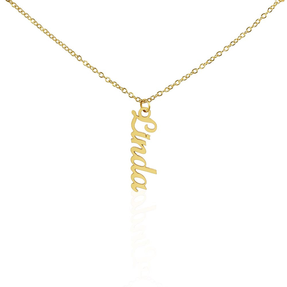 personalized custom name necklace gold