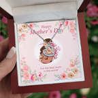 Baby Feet Heart Necklace