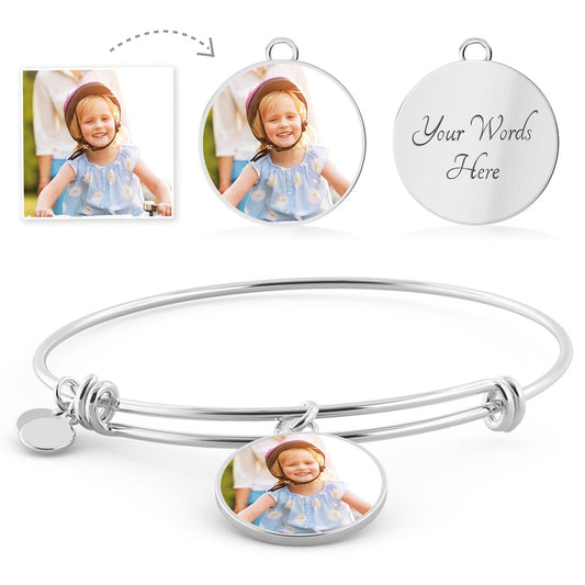 Bracelet with your photo - baby, child or mother - any photo you would like to put there