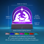 Personalized Christmas Nativity Scene LED Acrylic Dome Plaque