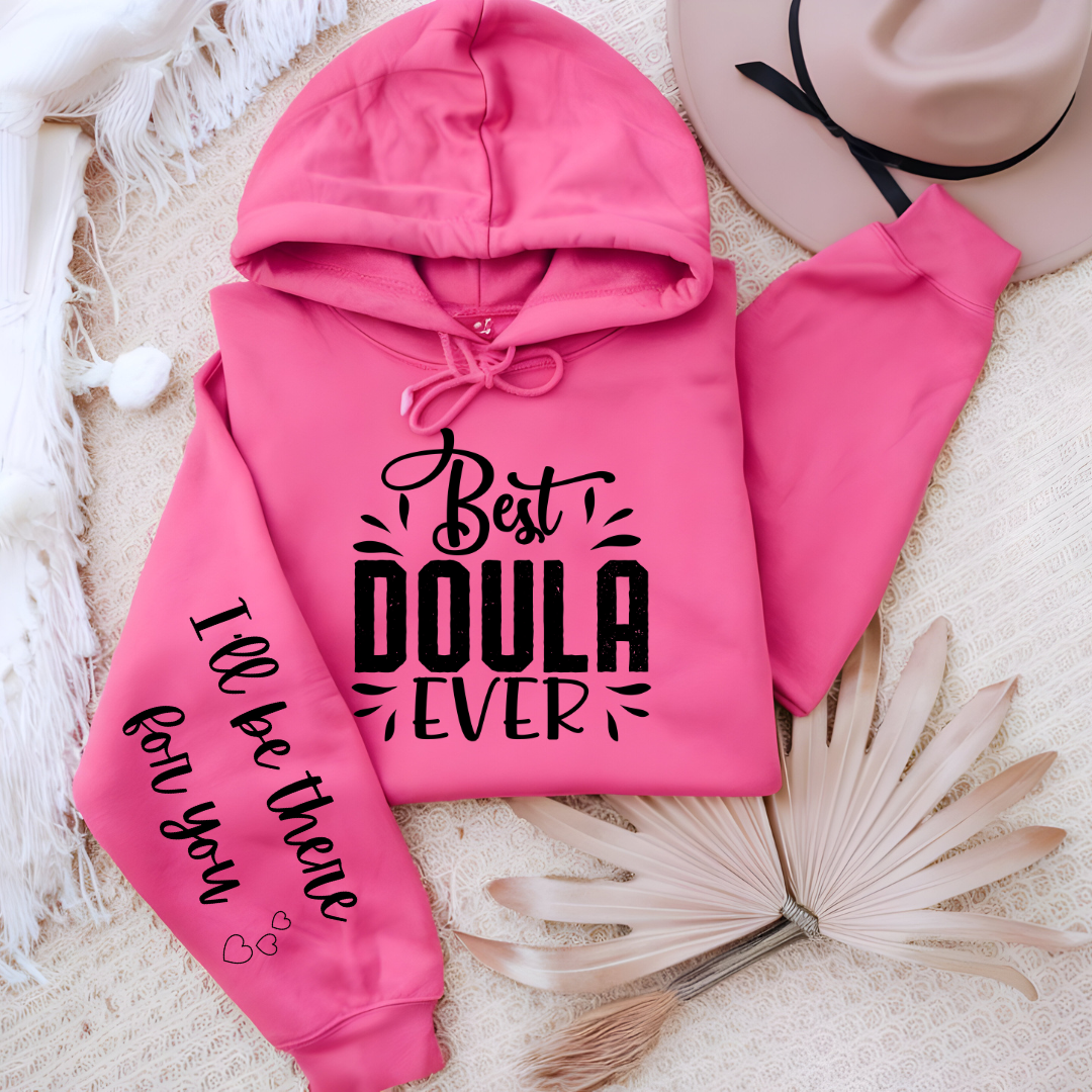 Hoodie for a Doula Pink