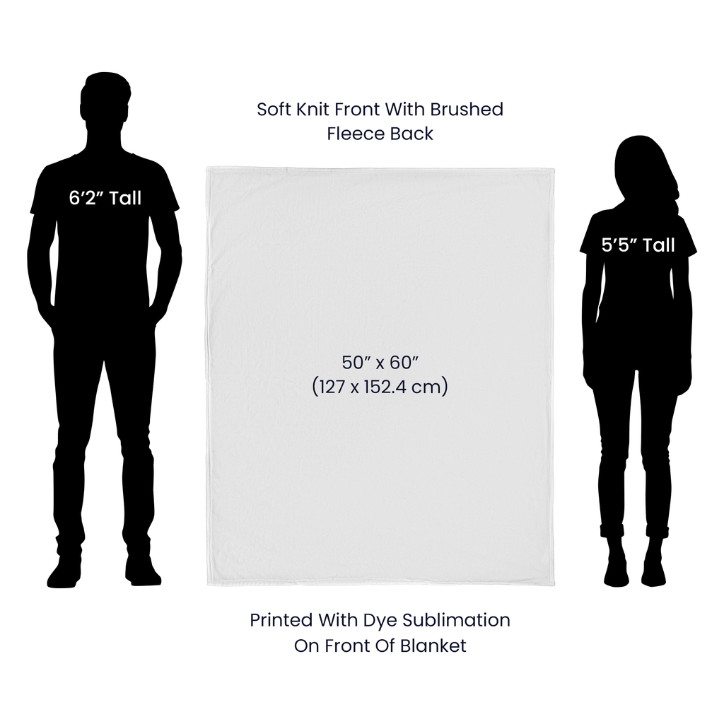 Birth Affirmations Blanket Galaxy 50" x 60"