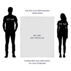 Birth Affirmations Blanket Galaxy 50" x 60"