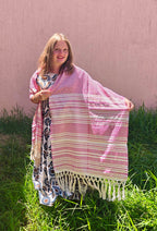 pink mexican rebozo