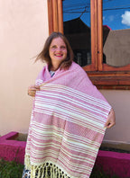pink mexican rebozo